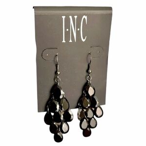 Macy's INC Black Teardrop Earrings